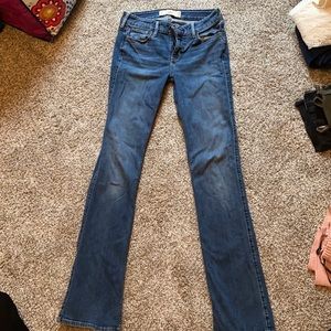 HOLLISTER - dark blue bootcut jeans